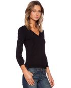 525 America V Neck Sweater - Lyst