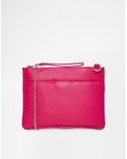 Oasis Stephanie Small Leather Clutch X Body Bag - Lyst