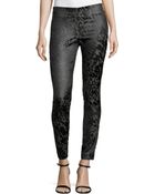 Donna Karan New York Tonal Print Slim Pants - Lyst