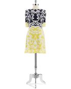 Eliza J Elbow Sleeved Shift Dress - Lyst