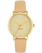 Kate Spade Enamel Cut-Out Metro Watch, 34Mm - Lyst
