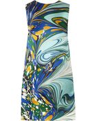 Stella McCartney Barton Printed Silk-Satin Dress - Lyst