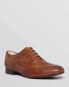 H by Hudson Francis Leather Wingtip Oxfords - Lyst