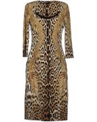 Roberto Cavalli Kneelength Dress - Lyst