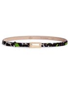 Valentino Rockstud Leopard Print Calf Hair Belt - Lyst