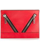 Kenzo Zip Detail Clutch - Lyst