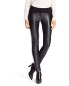 Hugo Hetine | Stretch Vegan Leather And Viscose Pants - Lyst