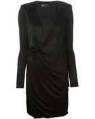 Versace Draped Dress - Lyst