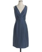 J.Crew Petite Liza Dress In Slub Silk - Lyst