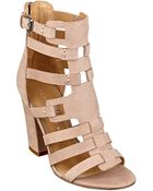 Ivanka Trump Elston High-Heel Leather Sandals - Lyst
