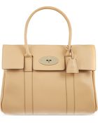 Mulberry Bayswater Soft Tan Leather Tote Wheat - Lyst