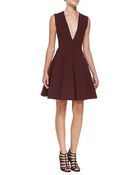 Cushnie et Ochs Ruffle-Detail Pleated Dress - Lyst