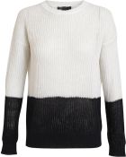 Vince Colour Block Knitted Linen Jumper - Lyst