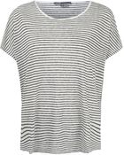Vince Stripe Linen T-Shirt - Lyst