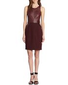 Sachin & Babi Leather & Stretch Cotton Dress - Lyst