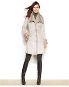 Jones New York Faux-Shearling Walker Coat - Lyst