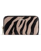 DKNY Haircalf Large Zip Around - Lyst