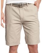 Weatherproof Vintage Canvas Belted Cargo Shorts - Lyst
