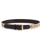 Burberry Haymarket Check Leather Belt - Lyst