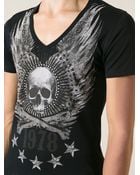 Philipp Plein Embellished Skull T-Shirt - Lyst