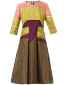 Marni Abstraction Cotton And Silk-Blend Dress - Lyst
