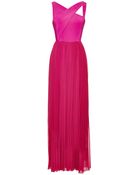 Sachin+babi Crepe And Georgette Pleated Gown - Lyst