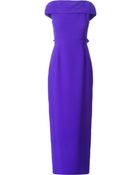 Raoul Draped Back Long Dress - Lyst