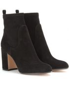 Gianvito Rossi Suede Ankle Boots - Lyst