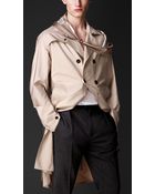 Burberry Silk Trench Coat - Lyst