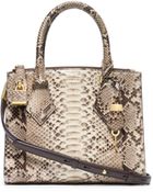 Michael Kors Casey Small Python Satchel - Lyst