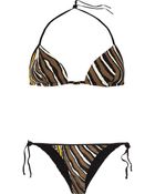 Fendi Zebra-print Triangle Bikini - Lyst