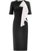 Antonio Berardi Ruffled-Front Crepe Dress - Lyst
