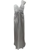 Pamella Roland One Shoulder Sweetheart Lame Gown - Lyst