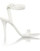Alexander Wang Antonia Snakeeffect Leather Sandals - Lyst