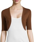 Michael Kors Half-Sleeve Merino Wool Shrug - Lyst