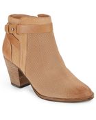 Dolce Vita Perforated Leather Ankle Boots - Lyst