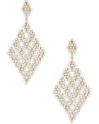 ABS By Allen Schwartz Rhinestone Chandelier Earrings - Lyst