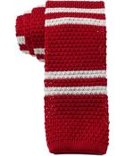 Tommy Hilfiger Double Stripe Knit Slim Tie - Lyst