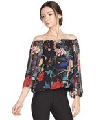 Alice + Olivia Alta Peasant Top - Lyst