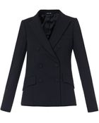 Maison Martin Margiela Wool Diagonal-Twill Blazer - Lyst