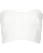 Topshop Textured Scuba Back Bandeau Top - Lyst
