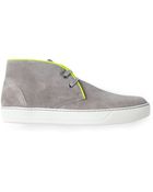 Lanvin Contrast Trim Chukka Boot - Lyst