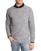 Samsoe And Samsoe Trial Blue Printed Sweatshirt - Lyst