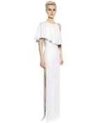 Antonio Berardi One Shoulder Techno Crepe Satin Dress - Lyst