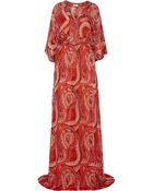 Issa Printed Silk-Chiffon Maxi Dress - Lyst