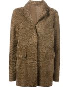 Liska Textured Coat - Lyst
