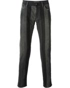 Dolce & Gabbana Slim Panelled Jeans - Lyst