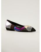 Giuseppe Zanotti Patchwork Ballerinas - Lyst