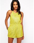Shakuhachi Playsuit In Crinkle Fabric - Lyst