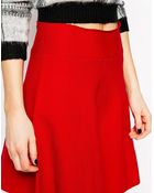 Asos Skater Skirt In Structured Knit - Lyst